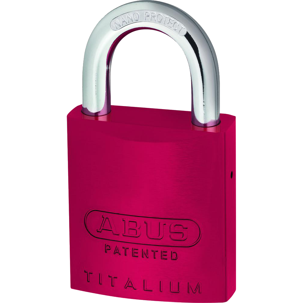 ABUS 83AL Series Colour Coded Aluminium Open Shackle Padlock Without Cylinder - 40mm Red 83AL/40 Boxed