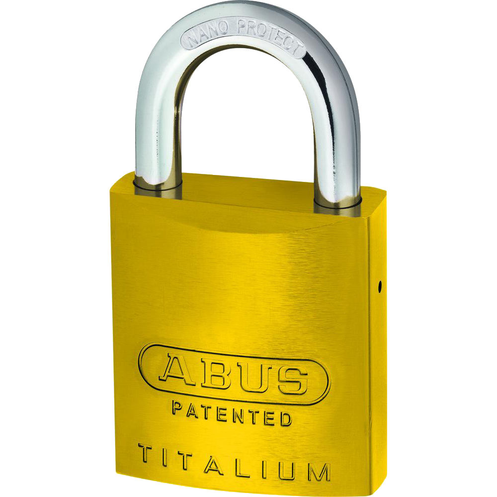 ABUS 83AL Series Colour Coded Aluminium Open Shackle Padlock Without Cylinder - 40mm Yellow 83AL/40 Boxed