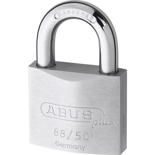 ABUS 88 Series `Plus` Rekeyable Brass Open Shackle Padlock - 50mm KD 88RK/50 Visi