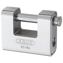 ABUS 92 Series Steel Clad Brass Sliding Shackle Shutter Padlock - 78mm KD 92/80 Visi