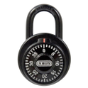 ABUS 78KC Series Dial & Key Over-Ride Combination Open Shackle Padlock - MK (KC507) Black 78KC/50
