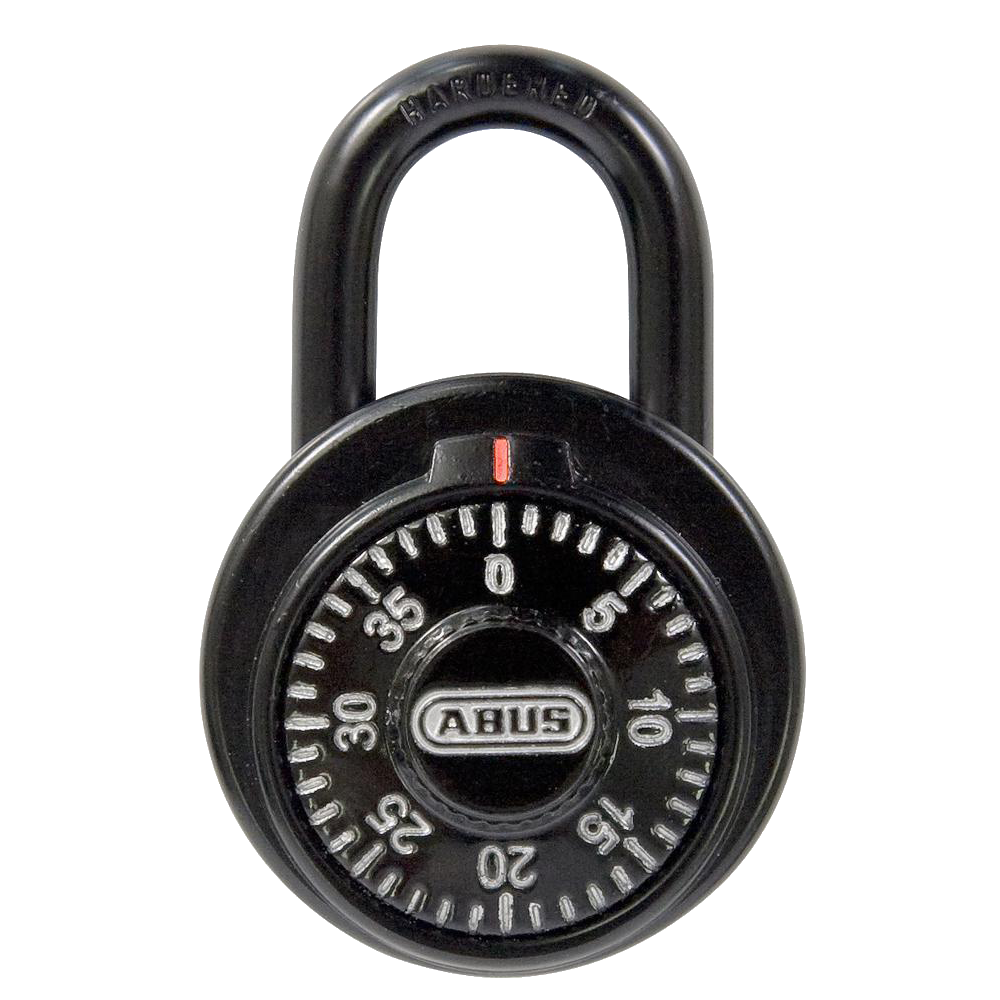 ABUS 78KC Series Dial & Key Over-Ride Combination Open Shackle Padlock - MK (KC507) Black 78KC/50