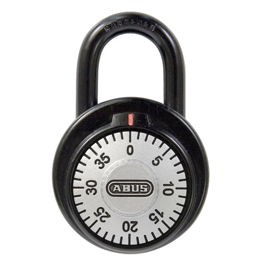 ABUS 78KC Series Dial & Key Over-Ride Combination Open Shackle Padlock - MK (KC510) Black 78KC/50