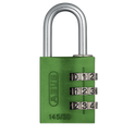 ABUS 145 Series Coloured Aluminium Combination Open Shackle Padlock - 30mm Assorted Colours 145/30 Visi