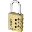 ABUS 165 Series Brass Combination Open Shackle Padlock - 30mm 165/30 Visi