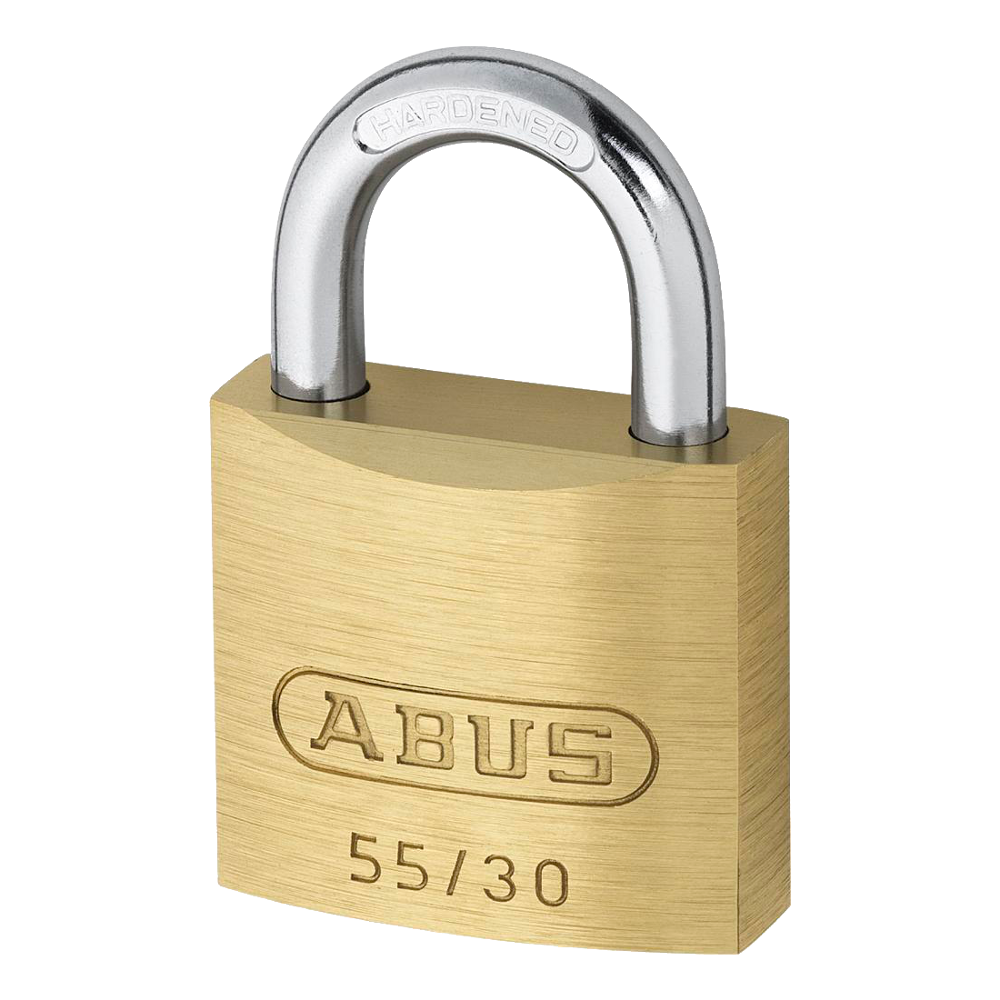 ABUS 55 Series Brass Open Shackle Padlock - 29mm KD 55/30 Visi