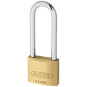 ABUS 55 Series Brass Long Shackle Padlock - 38mm KD 63mm Shackle 55/40HB63 Visi