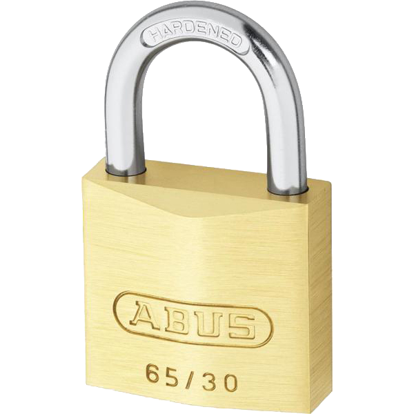 ABUS 65 Series Brass Open Shackle Padlock - 30mm KA (306) 65/30 Boxed