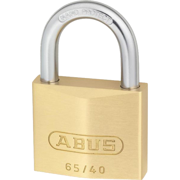 ABUS 65 Series Brass Open Shackle Padlock - 40mm KA (406) 65/40 Boxed