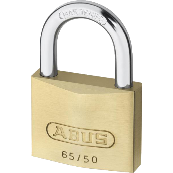 ABUS 65 Series Brass Open Shackle Padlock - 50mm KA (505) 65/50 Boxed