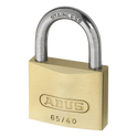ABUS 65 Series Brass Open Stainless Steel Shackle Padlock - 50mm KA (6505) 65IB/50 Boxed