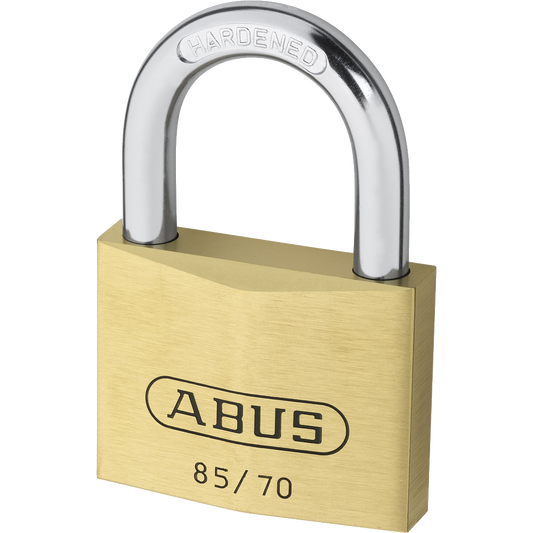 ABUS 85 Series Brass Open Shackle Padlock - 69mm KA (121) 85/70 Boxed