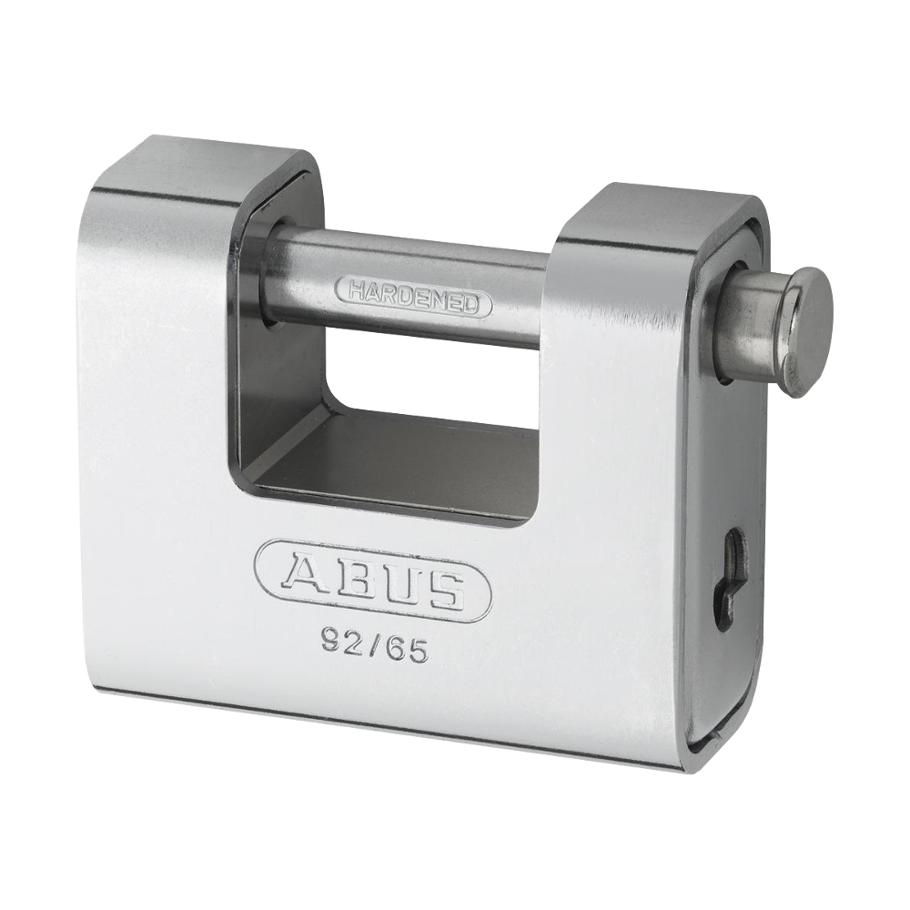 ABUS 92 Series Steel Clad Brass Sliding Shackle Shutter Padlock - 67mm KD 92/65 Boxed