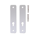 KICKSTOP 2300 230mm Lock Guard (50mm Wide) - Euro - Chrome Plated
