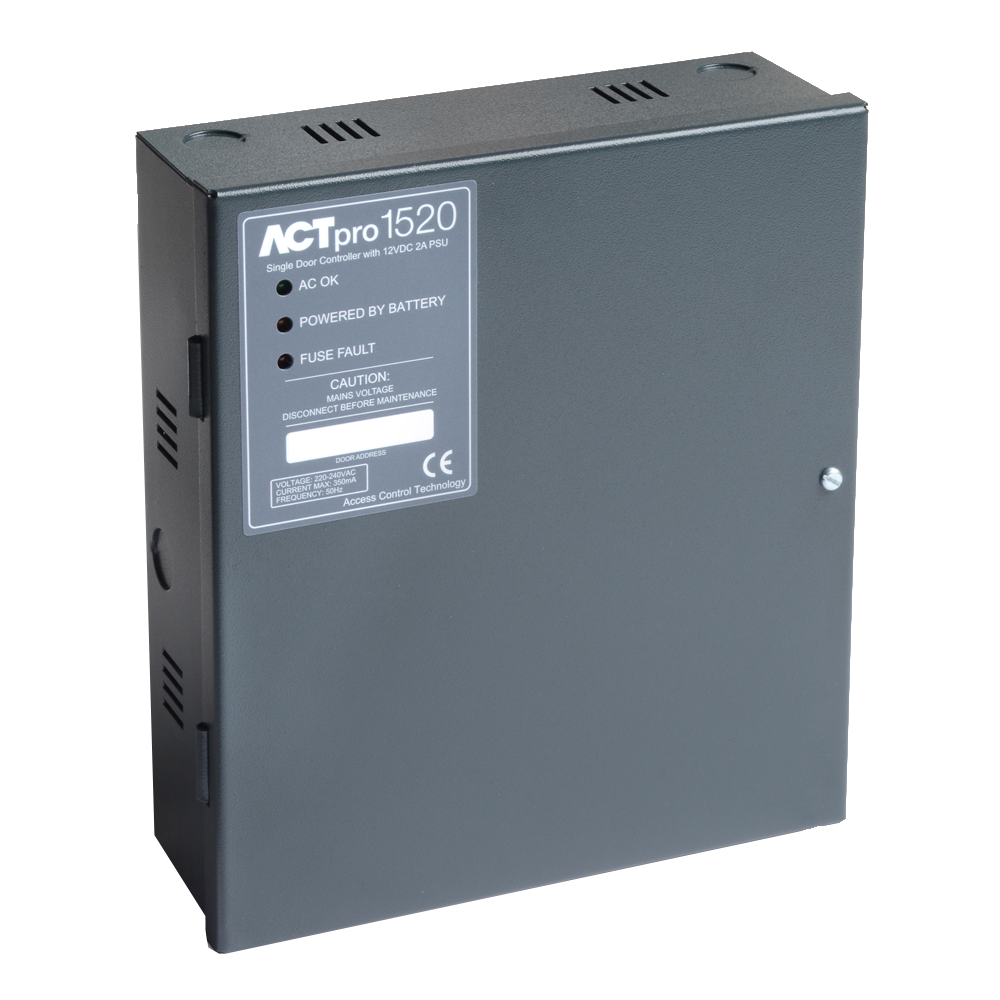 ACRE ACTpro 1520 Single Door IP Controller with PSU - Black