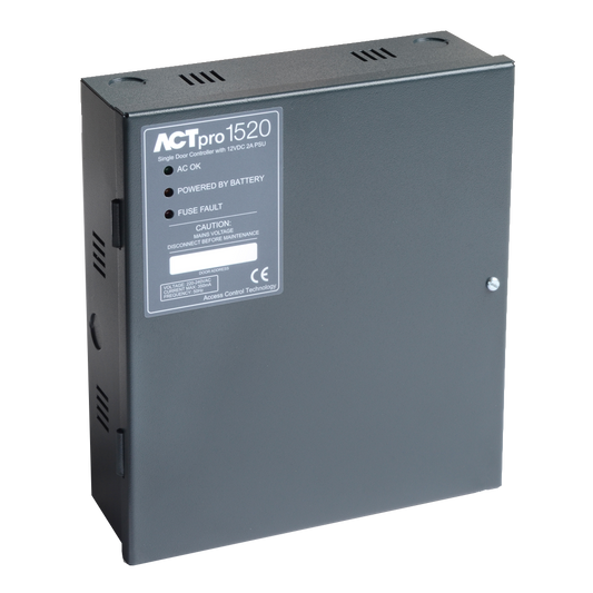 ACRE ACTpro 1520 Single Door IP Controller with PSU - Black