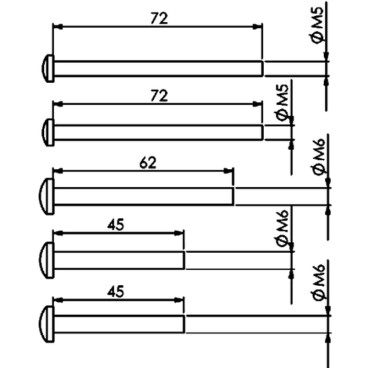YALE FPS Keyfree Fixing Pack - Pack C - Max 60mm Thickness