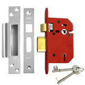 UNION J2205 StrongBOLT 5 Lever Sashlock - 64mm SS KD Boxed