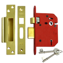 UNION J2205 StrongBOLT 5 Lever Sashlock - 75mm PB KD Visi
