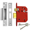 UNION J2205 StrongBOLT 5 Lever Sashlock - 75mm SS KD Visi