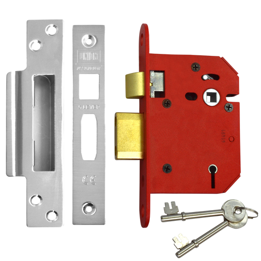 UNION J2205 StrongBOLT 5 Lever Sashlock - 75mm SS KD Visi