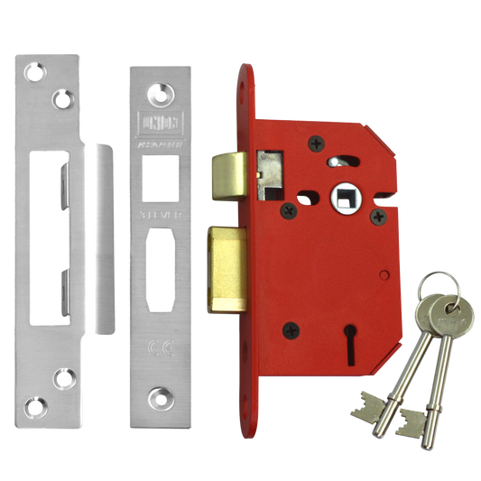UNION J2203 StrongBOLT 3 Lever Sashlock - 64mm SS KD Visi