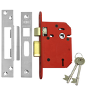 UNION J2203 StrongBOLT 3 Lever Sashlock - 75mm SS KD Visi
