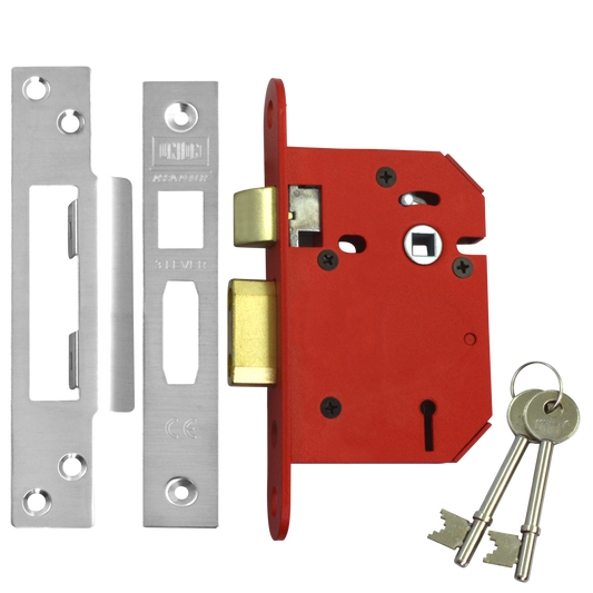 UNION J2203 StrongBOLT 3 Lever Sashlock - 75mm SS KD Visi