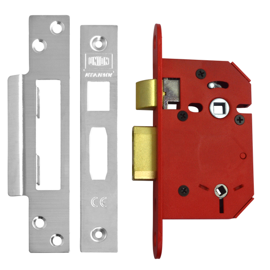 UNION J22WCS StrongBOLT Bathroom Lock - 64mm SS Visi