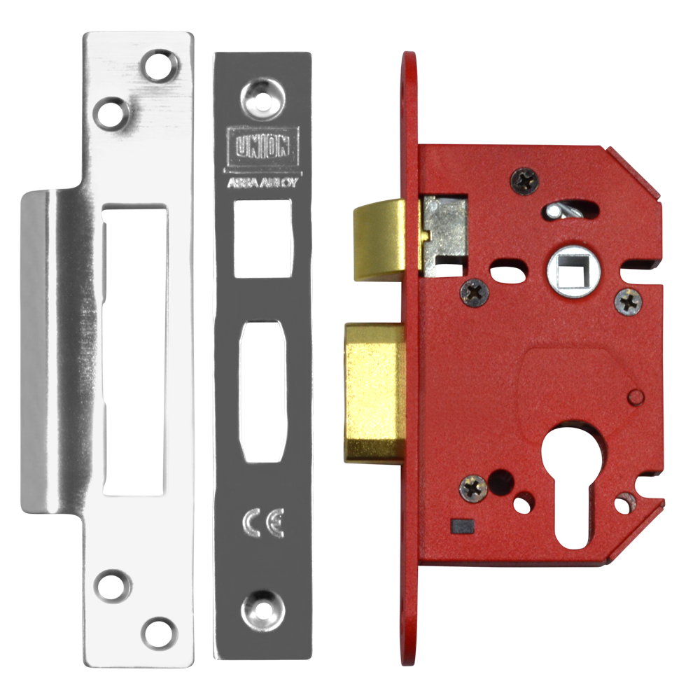 UNION JL22EUS StrongBOLT Euro Sashcase - 64mm SS Boxed