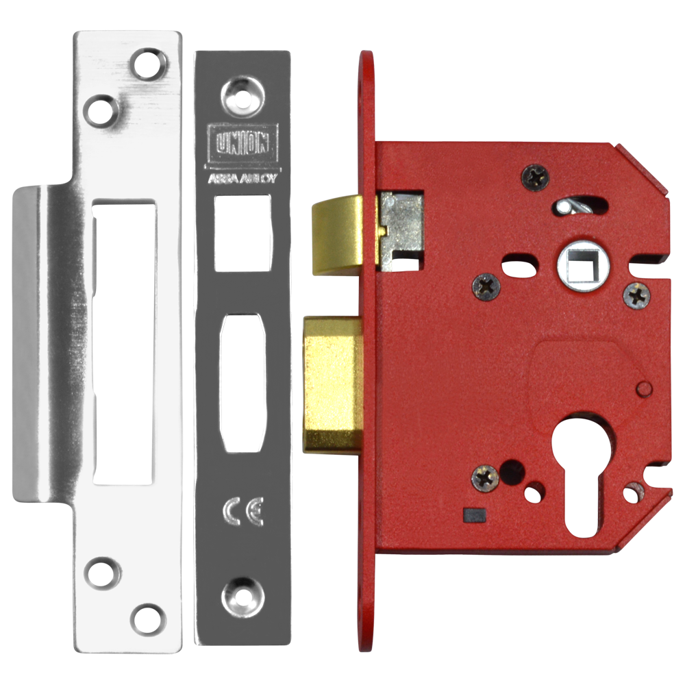 UNION JL22EUS StrongBOLT Euro Sashcase - 75mm SS Boxed