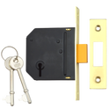 UNION J-ES-DL Essential 3 Lever Deadlock - 75mm PB KD Bagged
