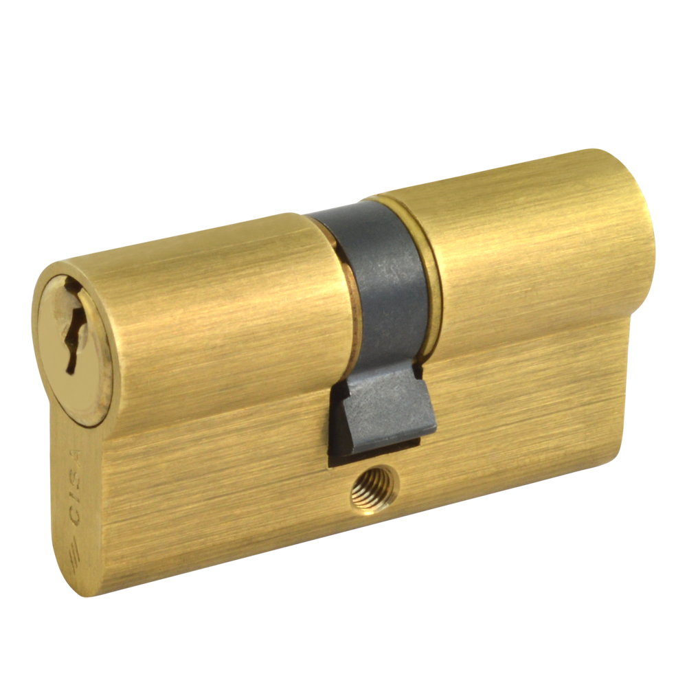 CISA C2000 Euro Double Cylinder - 60mm 30/30 (25/10/25) KD PB