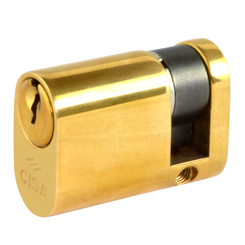 CISA C2000 Oval Half Cylinder - 43mm (33/10) KD PB