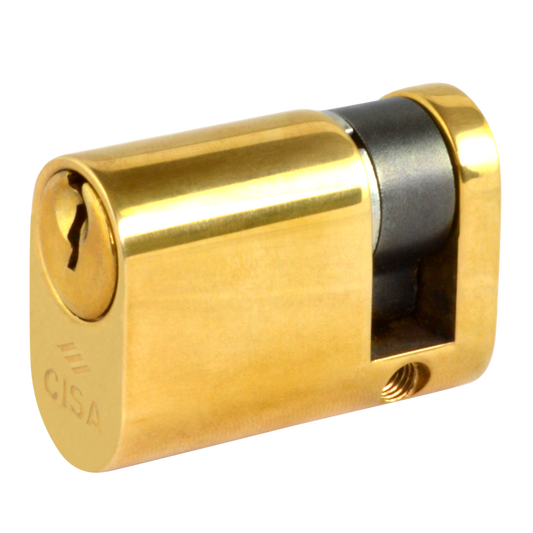 CISA C2000 Oval Half Cylinder - 43mm (33/10) KD PB