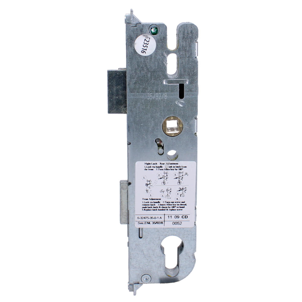 GU Lever Operated Latch & Deadbolt Gearbox with Split Spindle - 35/92
