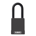 ABUS 74 Series Lock Out Tag Out Coloured Aluminium Padlock - Black