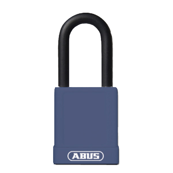ABUS 74 Series Lock Out Tag Out Coloured Aluminium Padlock - Blue