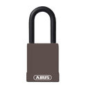 ABUS 74 Series Lock Out Tag Out Coloured Aluminium Padlock - Brown