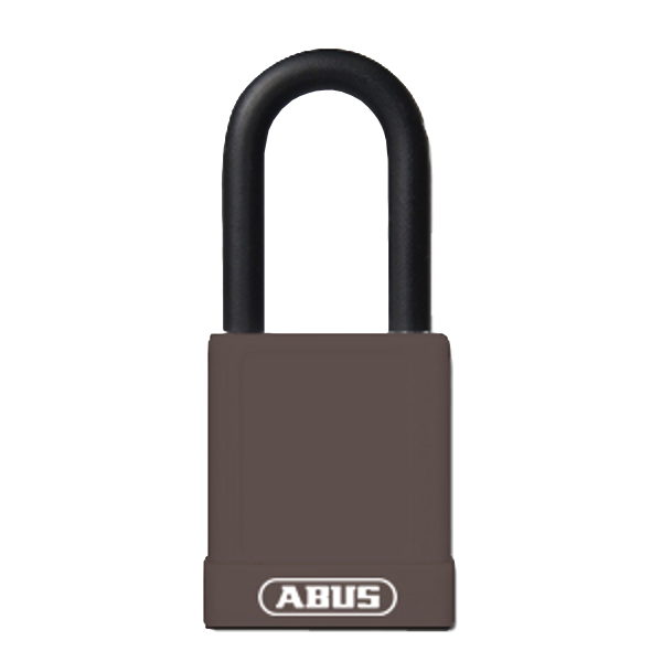 ABUS 74 Series Lock Out Tag Out Coloured Aluminium Padlock - Brown