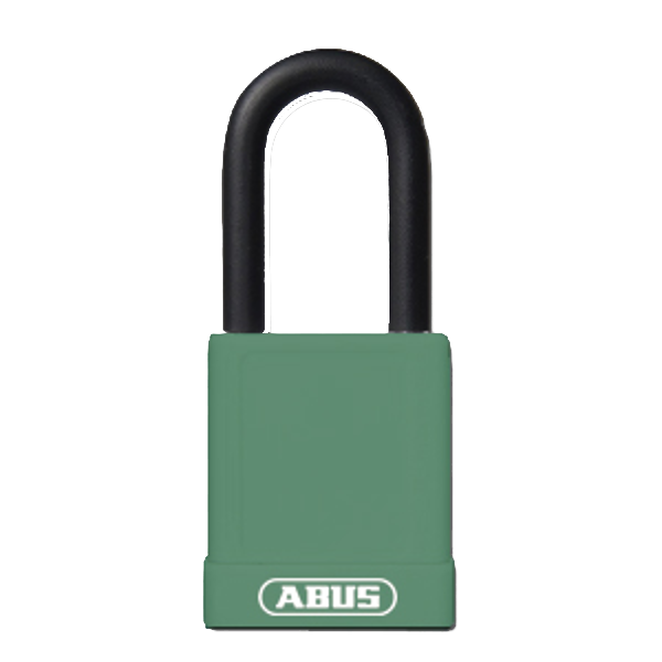 ABUS 74 Series Lock Out Tag Out Coloured Aluminium Padlock - Green