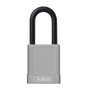 ABUS 74 Series Lock Out Tag Out Coloured Aluminium Padlock - Grey