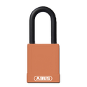 ABUS 74 Series Lock Out Tag Out Coloured Aluminium Padlock - Orange
