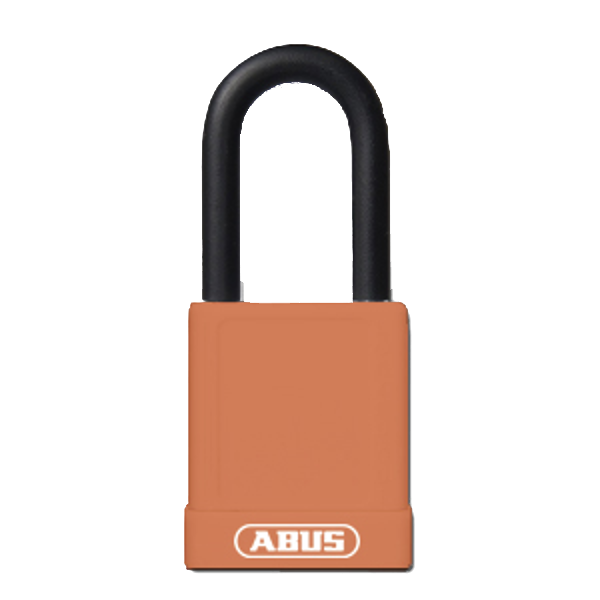 ABUS 74 Series Lock Out Tag Out Coloured Aluminium Padlock - Orange