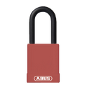 ABUS 74 Series Lock Out Tag Out Coloured Aluminium Padlock - Red