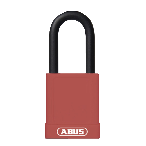 ABUS 74 Series Lock Out Tag Out Coloured Aluminium Padlock - Red