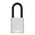 ABUS 74 Series Lock Out Tag Out Coloured Aluminium Padlock - White