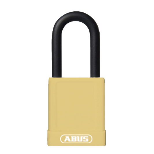 ABUS 74 Series Lock Out Tag Out Coloured Aluminium Padlock - Yellow