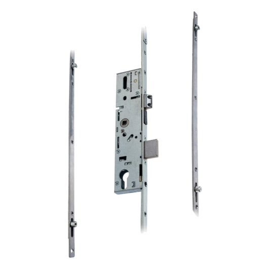 ERA 6135 / 9135 Lever Operated Latch & Dead - 2 Adjustable Rollers & Mushrooms (UPVC Door) - Takes Euro Cylinder