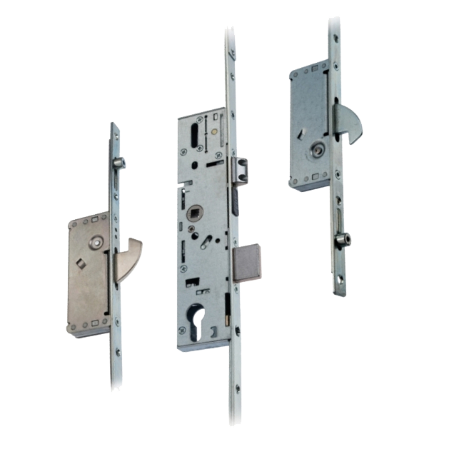 ERA 6735 / 9735 Lever Operated Latch & Dead - 2 Adjustable Hooks & Rollers (UPVC Door) - Takes Euro Cylinder